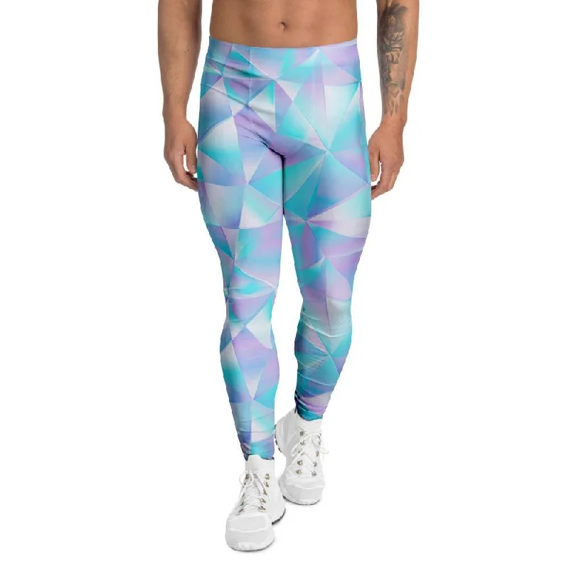 Geometric Holographic Men's Leggings