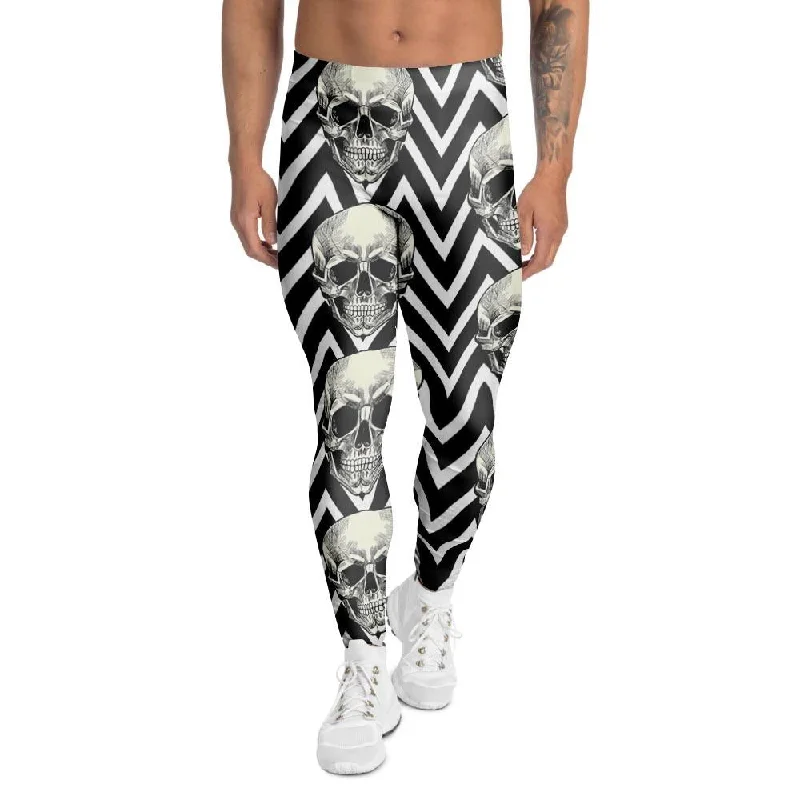 Geometric Skull Men's Leggings