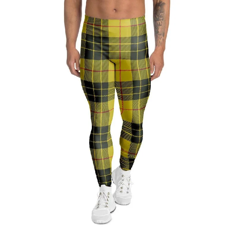 MacLeod Yellow Plaid Tartan Men's Leggings