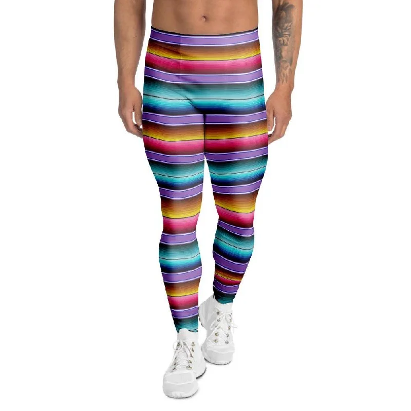 Mexican Baja Serape Men's Leggings