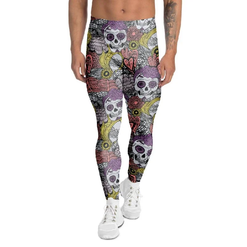 Mexican Skull Men's Leggings