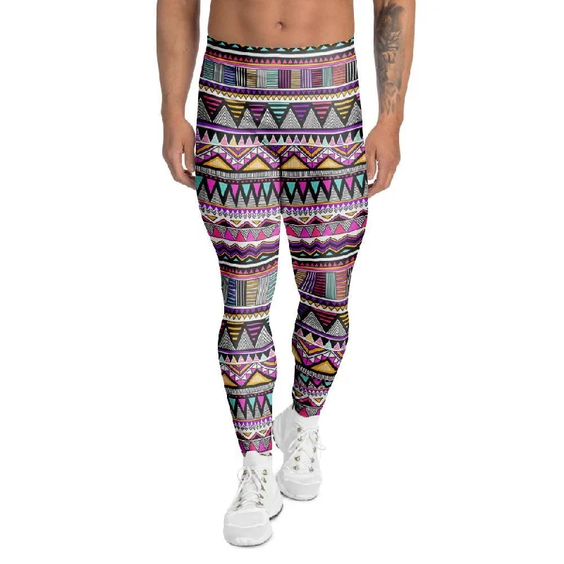 Native Aztec Men's Leggings