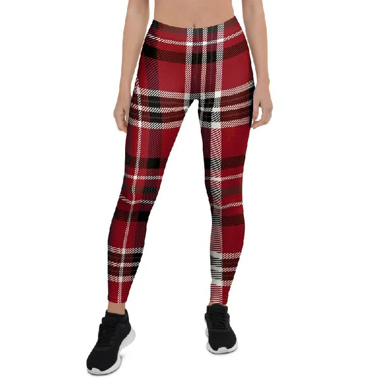 Tartan Plaid Print Women's Leggings