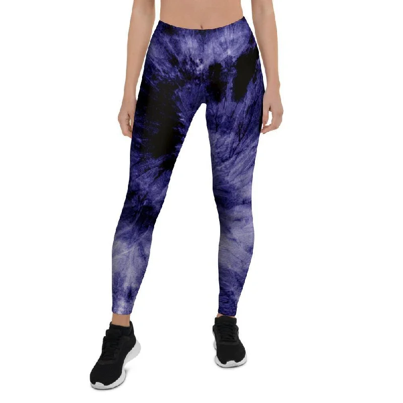 Tie Dye Blue Women's Leggings