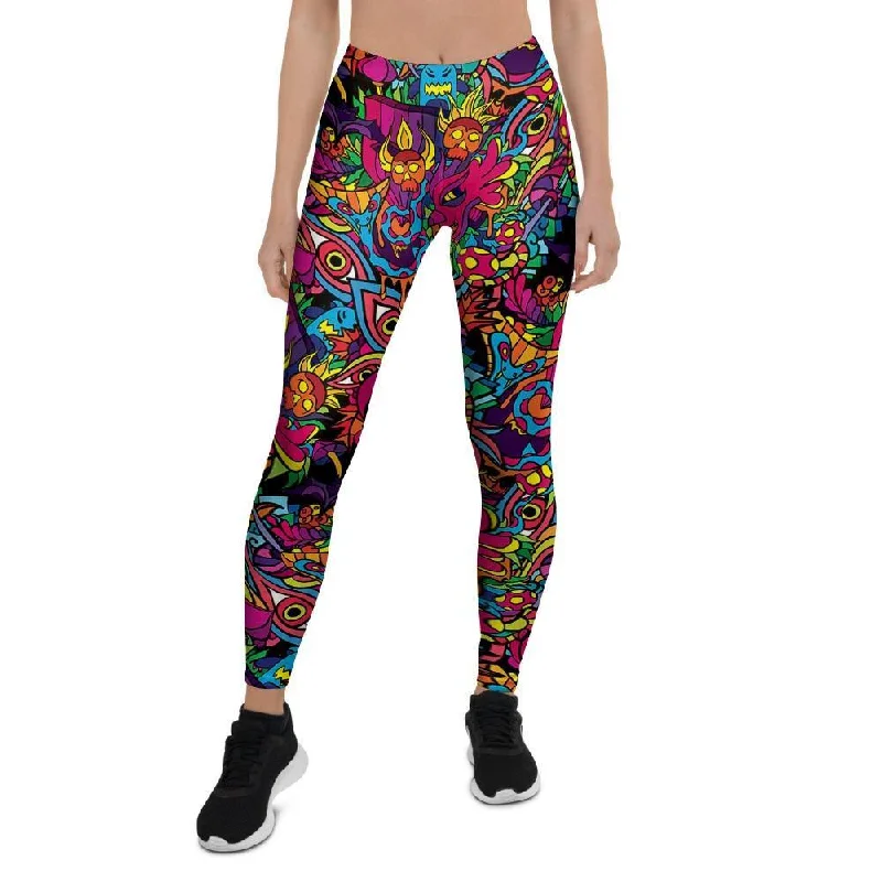 Tribal Hippie Trippy Women's Leggings