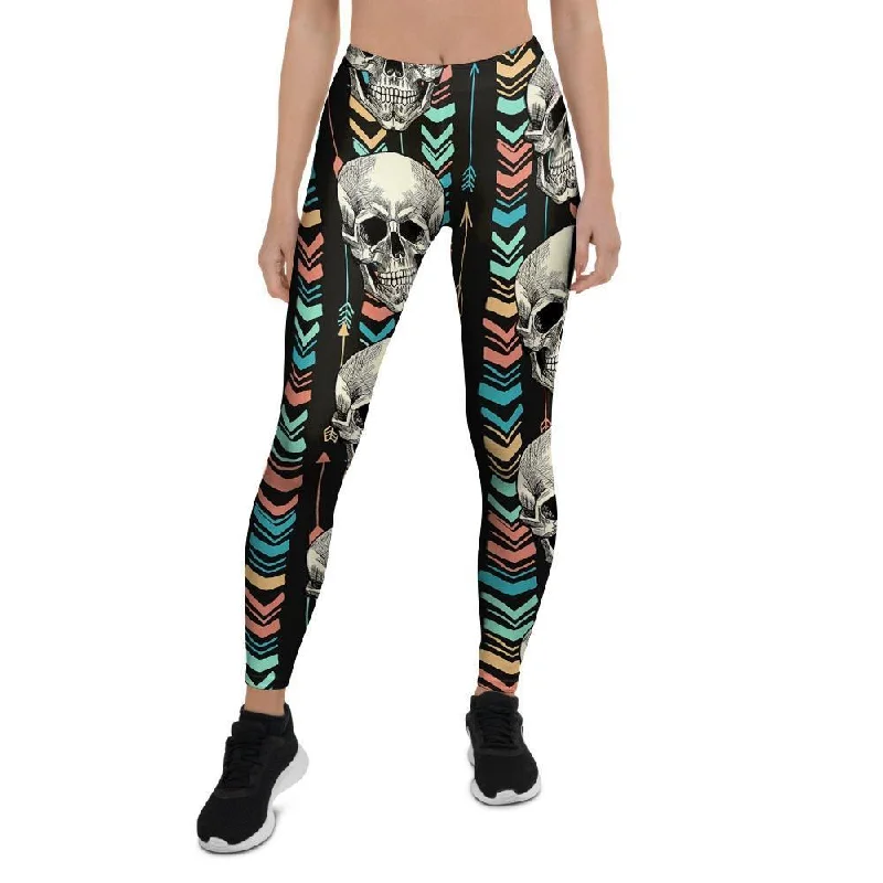 Tribal Skull Women's Leggings