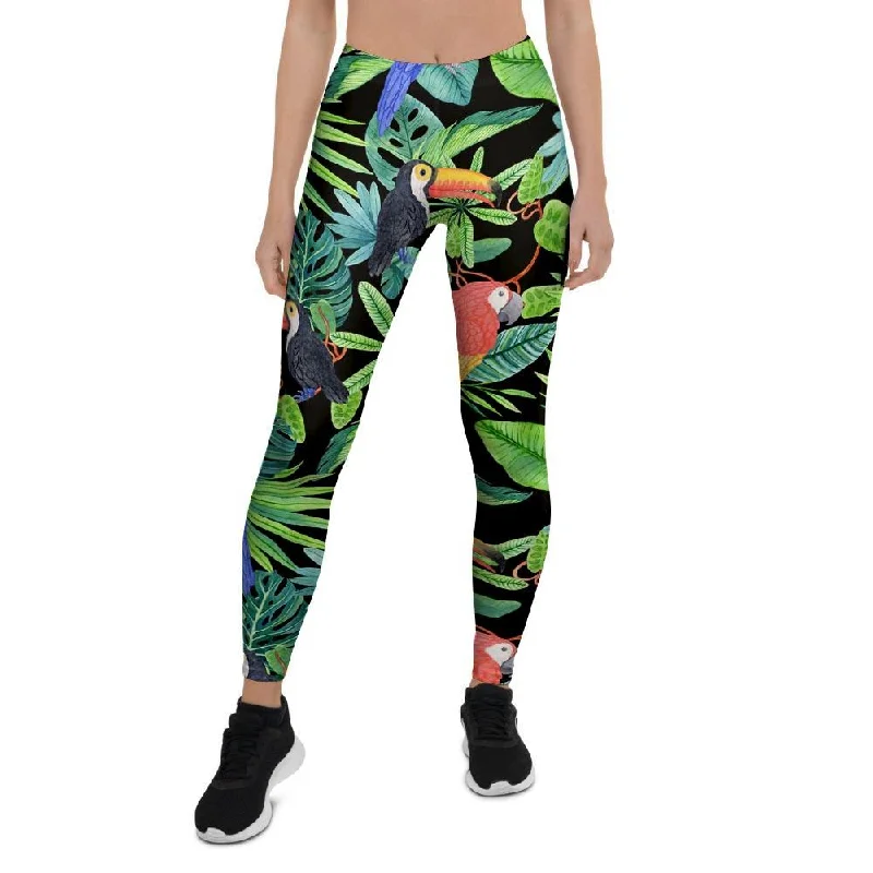 Tropical Bird Hawaiian Print Women's Leggings