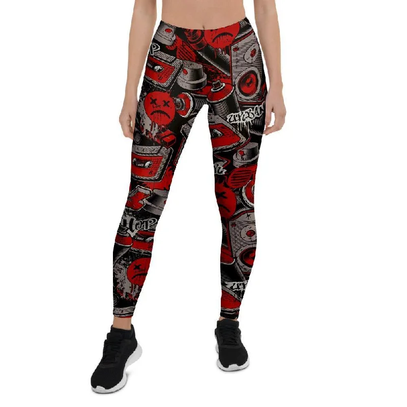 Urban Graffiti HipHop Print Women's Leggings