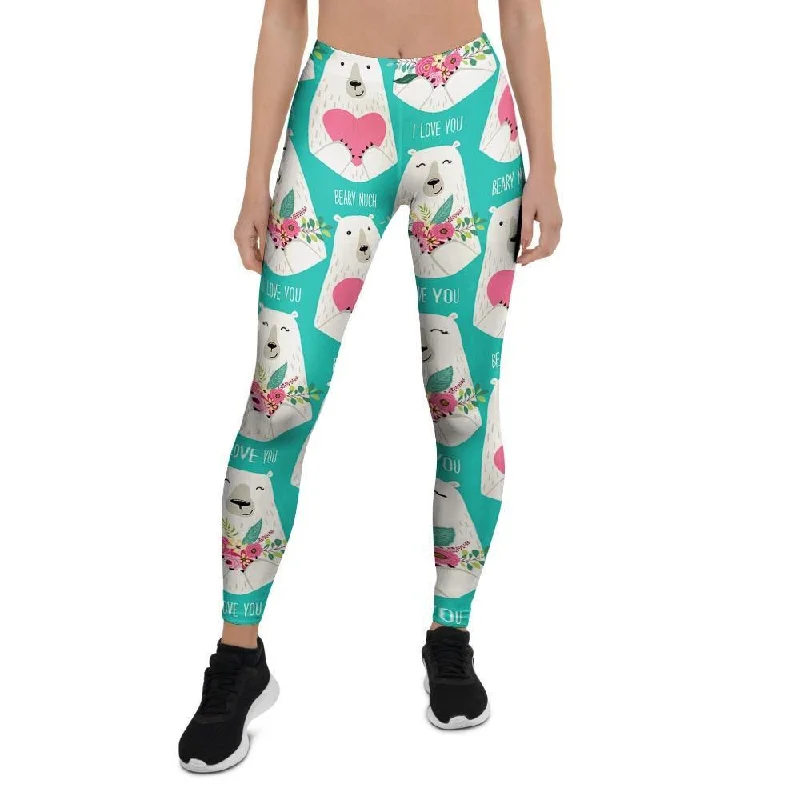 White Mama Bear Women's Leggings