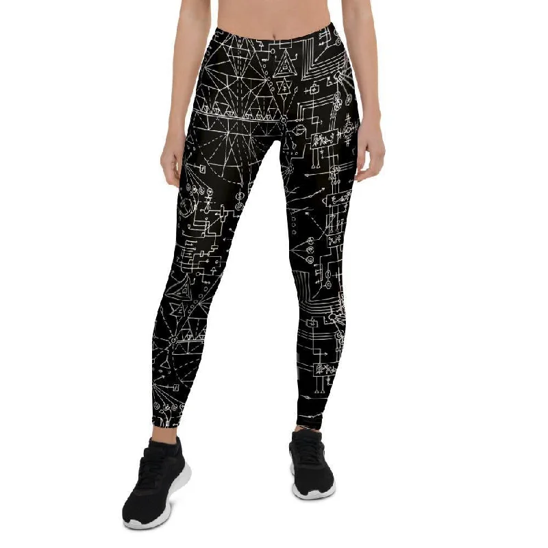 Witch Symbol Gothic Women's Leggings