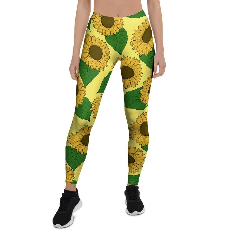 Yellow Sunflower Women's Leggings