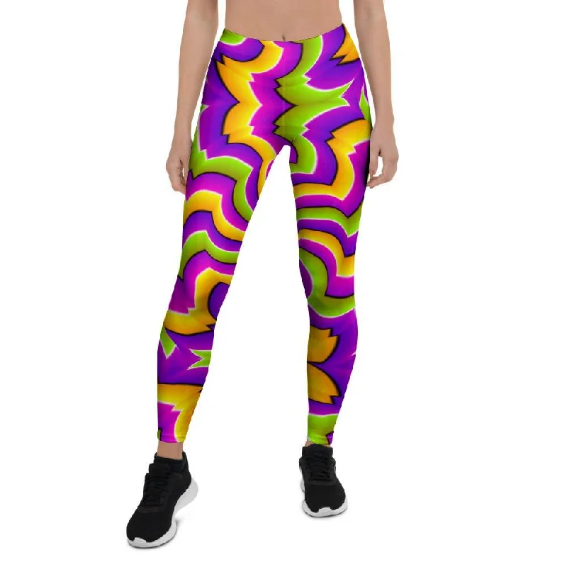 Zigzag Psychedelic Optical illusion Women's Leggings